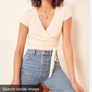 NWT reformation flora knit top